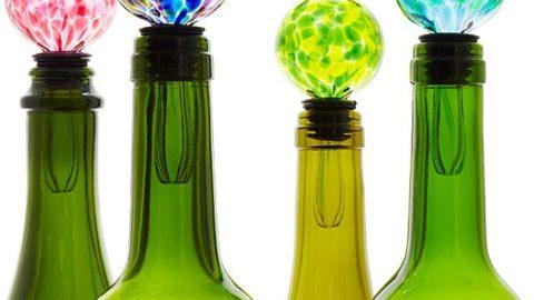 Glass Birthday Month Wine Bottle Stoppers!