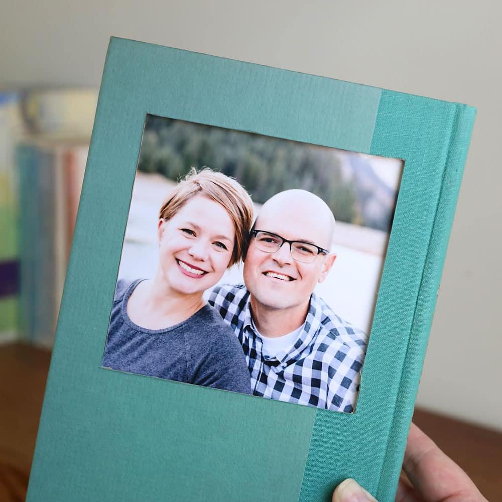 Selfdoen boek fotorame - maklike foto handwerk idee