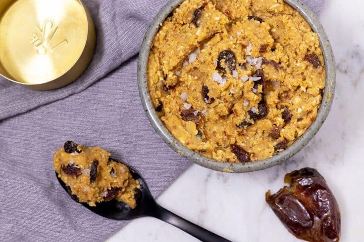 Gesonde Hawermout Rosyntjie Vegan Eetbare Koekie Deeg