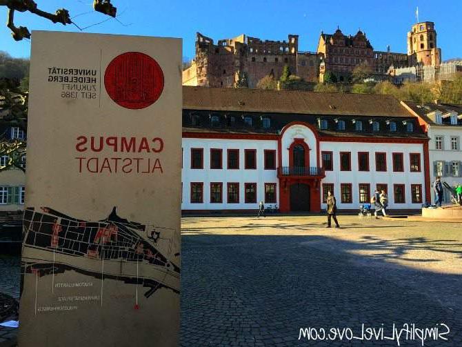 Heidelberg, Duitsland is 'n besoek werd op jou Europese vakansie! 3 Universiteit van Heidelberg en die Heidelberg-kasteel