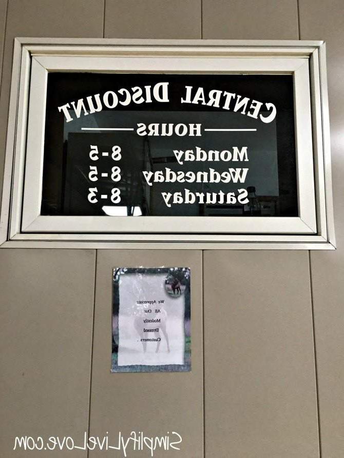 Hours for Central Discount Grocery