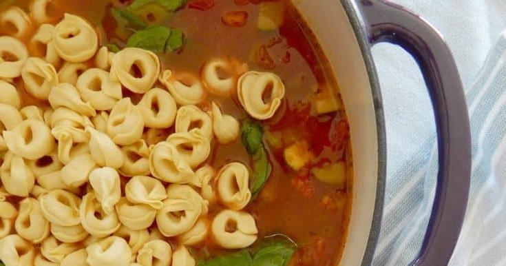 Kaas Tortellini Minestrone Sop