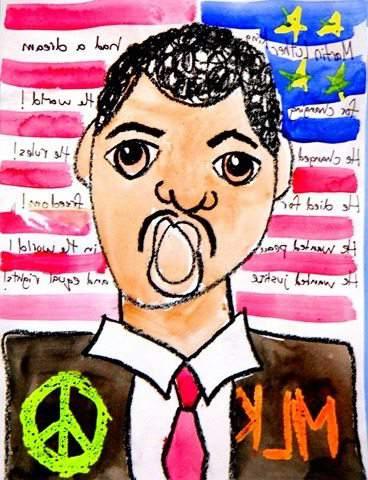 Kunsa ktiwiteit om oor MLK Jr. te leer