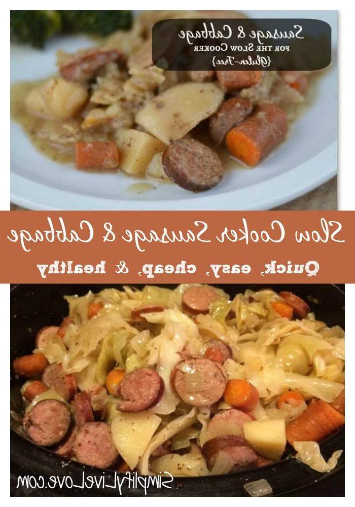 Συνταγή για Λάχανο και Λουκάνικο σε Αργό Μαγείρεμα 4 Slow Cooker Sausage & Cabbage. Quick, easy, cheap, and healthy recipe.