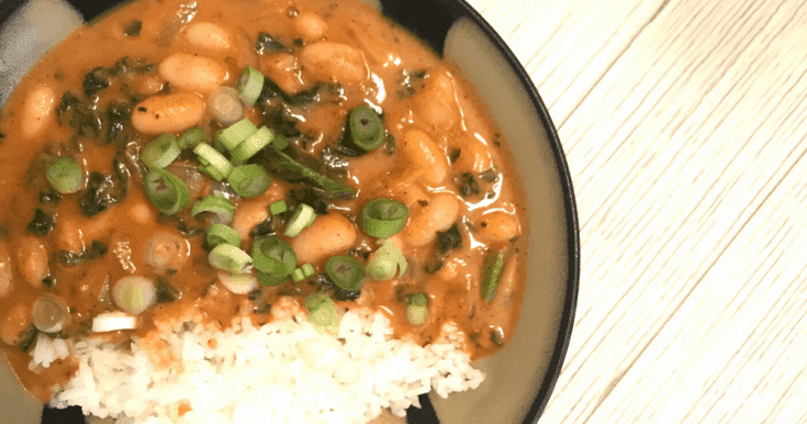 Maklike Vegan Thai Groente en Bone Kerrie Resep