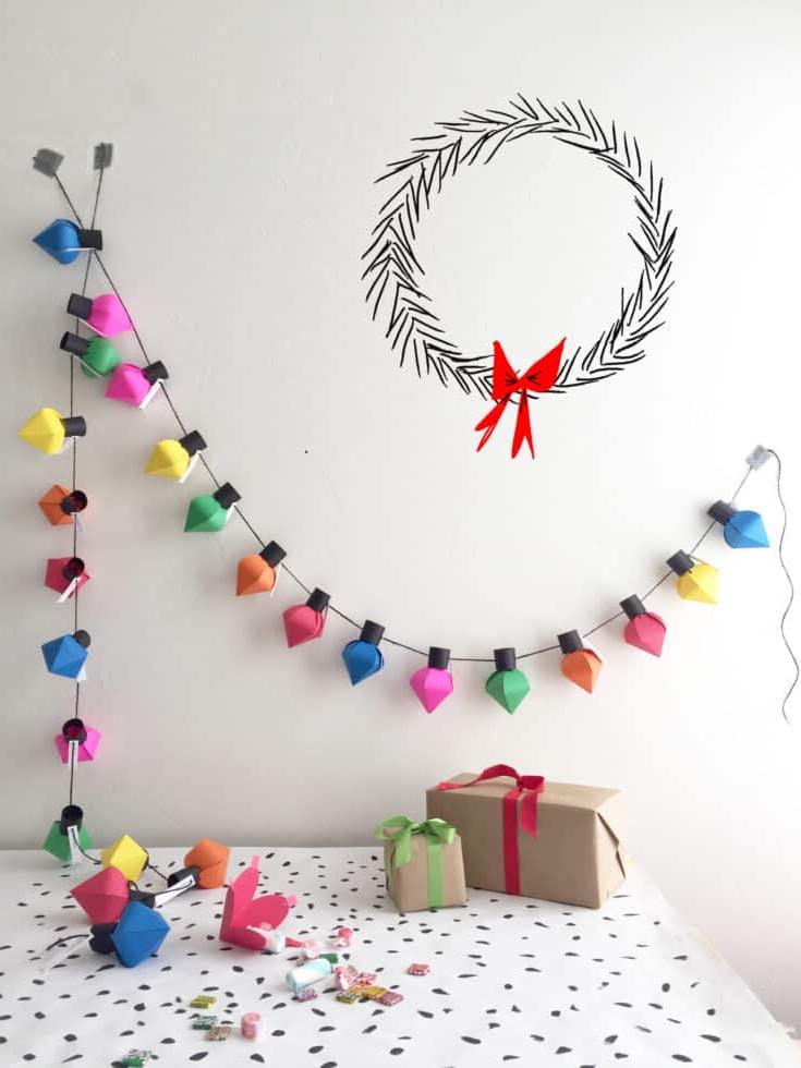 DIY Kersfees Gloeilamp Adventkalender