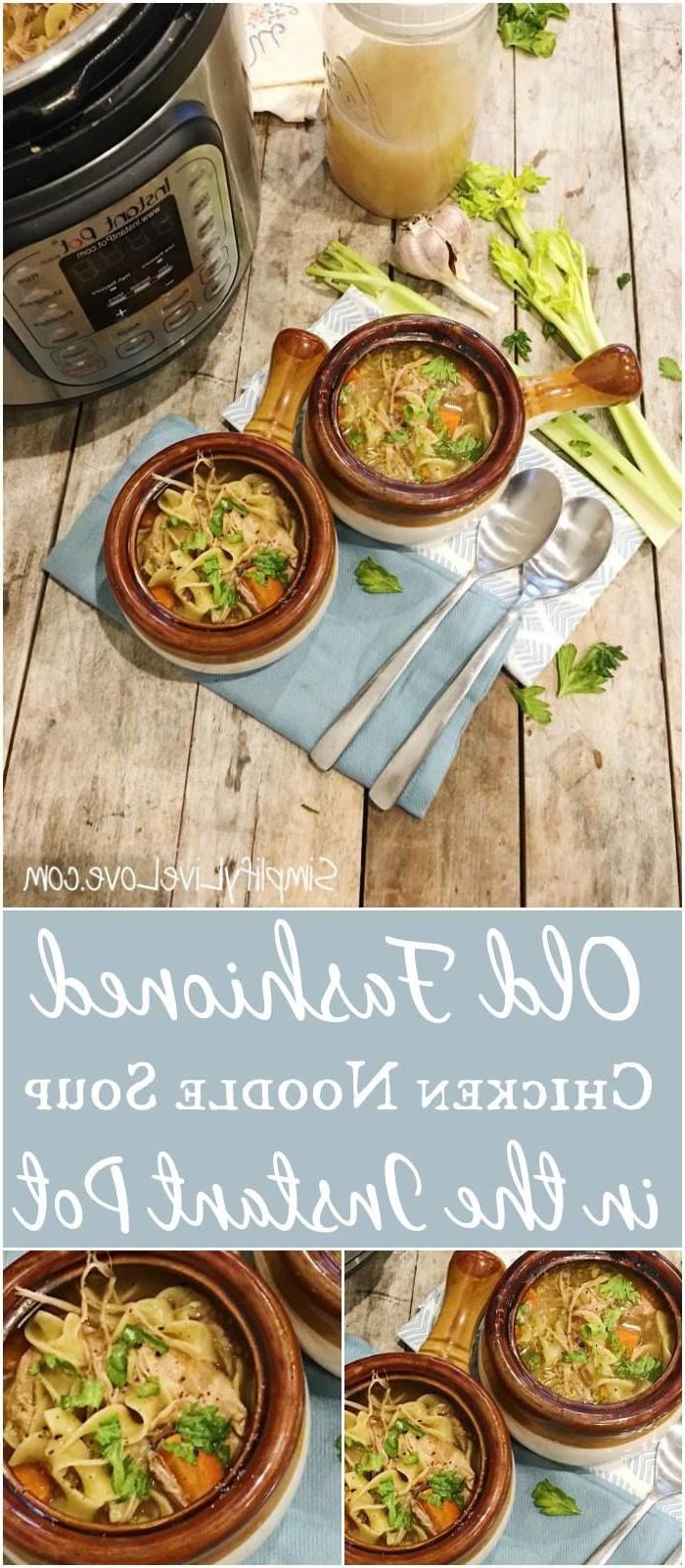 Outydse Kits-pot Hoender Noedelsop Dubbel Vinnig 5 Hoender noodle sop instant pot