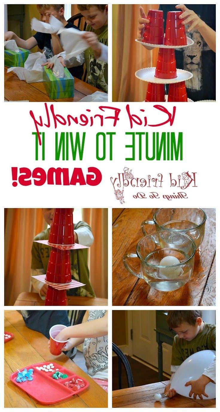 Εύκολα παιχνίδια Minute To Win It για παιδιά