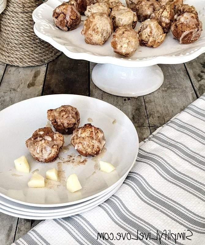 Geglasuurde Appelpoffertjiekoekie Happies 8 glazed-apple-fritter-cookie-bites-baked-not-fried