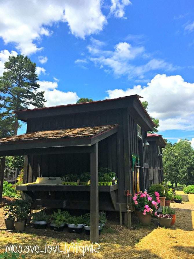 Garden Shed and Potting Sink at Moss Mountain Farm