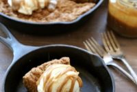 Golden Skillet Brown Butter Oatmeal Cookie Drenched in Butterscotch