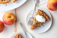 Golden Peach Streusel Tart