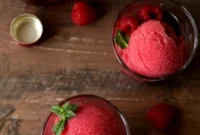 Rosé Kissed Raspberry Sorbet