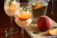 Wine-Kissed Peach Sorbet