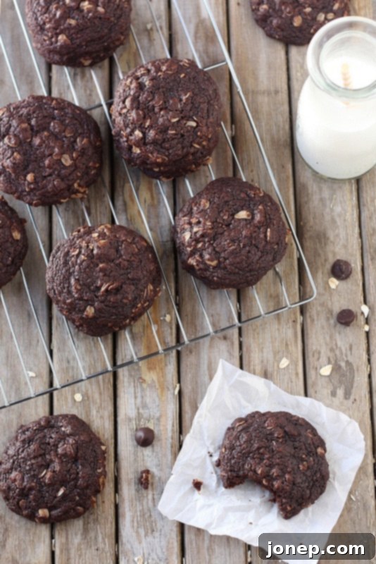 Chewy Chocolate Oatmeal Cookies 1 featured 2000