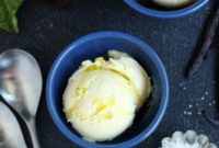 Golden Vanilla Olive Oil Ice Cream