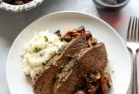 Savory Roasted Tri-Tip with Garlic Herb Mushrooms
