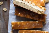 Decadent Salted Caramel Peanut Bars