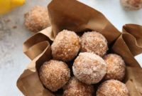 Zesty Lemon Cinnamon Sugar Doughnut Bites