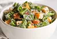 Luscious Creamy Sugar Snap Pea and Bacon Salad
