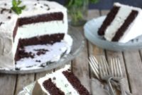Refreshing Mint Chocolate Chip Ice Cream Cake