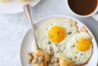 Biscuits Bursting with Sausage Gravy