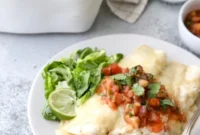 Ultimate Creamy Chicken Enchiladas