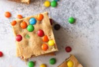 Ultimate Peanut Butter M&M Cookie Bars