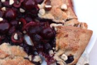 Rustic Sweet Cherry and Hazelnut Galette