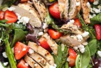 Strawberry Asparagus Chicken Salad