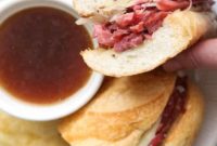 Au Jus Corned Beef Sandwiches