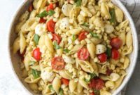 Caprese Pasta Salad with Summer Corn and Tomatoes