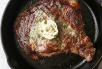Smoky Ribeye Steaks with Rich Cowboy Butter