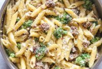 Effortless One-Pot Sausage Broccoli Pasta