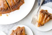 Sticky Caramel Apple Crown Cake