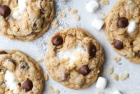 Crispy Chewy Rice Krispie Treat Chocolate Chip Cookies