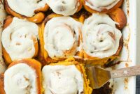 Cozy Fall Pumpkin Cinnamon Rolls