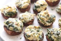 Creamy Spinach Artichoke Stuffed Mushrooms