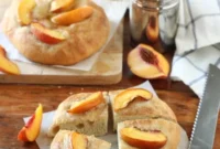Sun-Kissed Peach Focaccia
