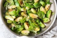 Maple-Mustard Glazed Sprouts