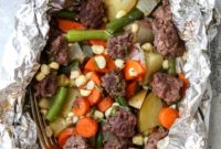 Easy Beef and Veggie Foil Dinners