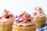 Berry Swirl Vanilla Cupcakes