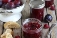 Luscious Raspberry Plum Preserves
