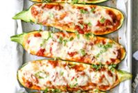 Sausage-Filled Zucchini Delight