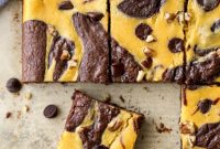 Decadent Pumpkin Cheesecake Swirl Brownies