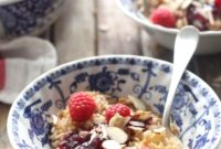 Oven Baked Raspberry Almond Oats