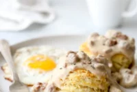 Hearty Buttermilk Biscuits and Savory Gravy