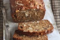 Moist Coconut Banana Bread with Toasted Walnuts
