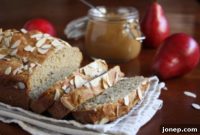 Almond Bread with Luscious Caramel Pear Butter