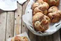 Sweet and Salty Challah Chocolate Chip Poppers